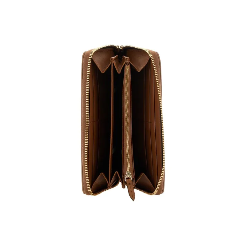 GUCCI Fabric Wallet Women's Beige & Brown-4