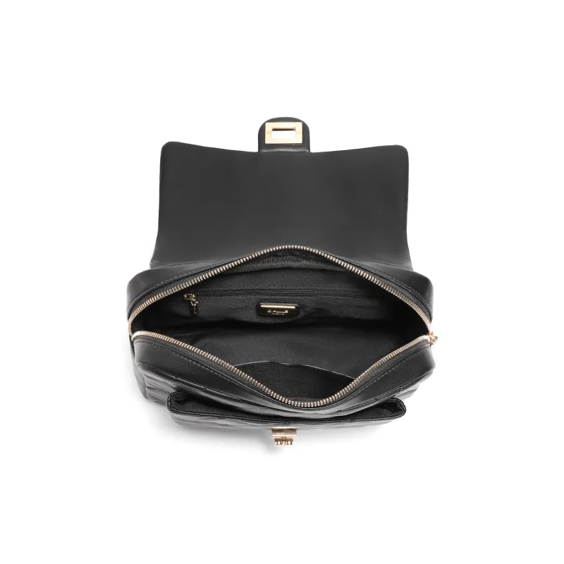 BELLE Artificial Leather Backpack Medium Size Women's Black-4