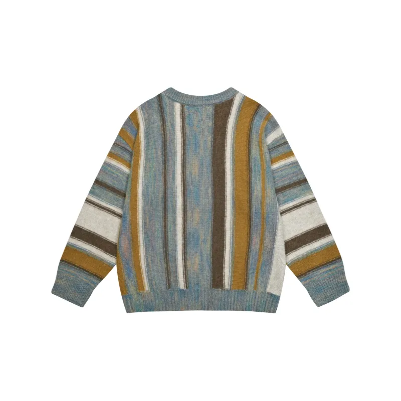 Saotome Sweater Unisex Oil Painting Blue Gray-1