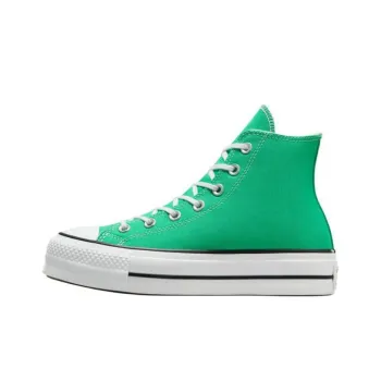 Converse Chuck Taylor All Star Lift Anti Slip Wear Resistant High Top Canvas Shoes Women's Green White
