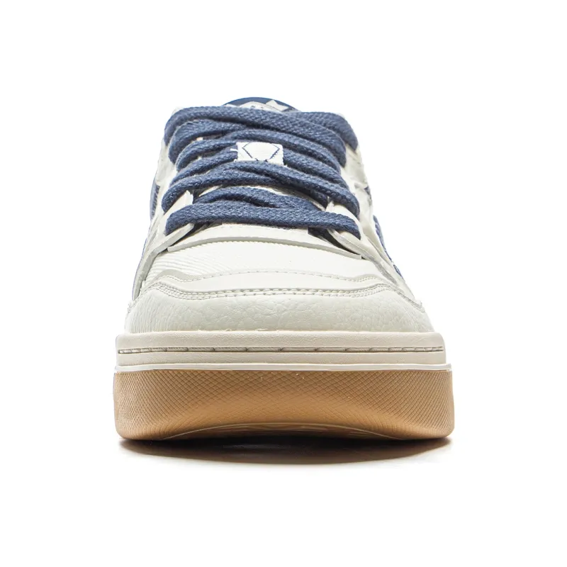 LiNing Moon White 2.0 Slip Resistant Cushioning Breathable Low Top Skateboard Shoes Men's Ecru-4