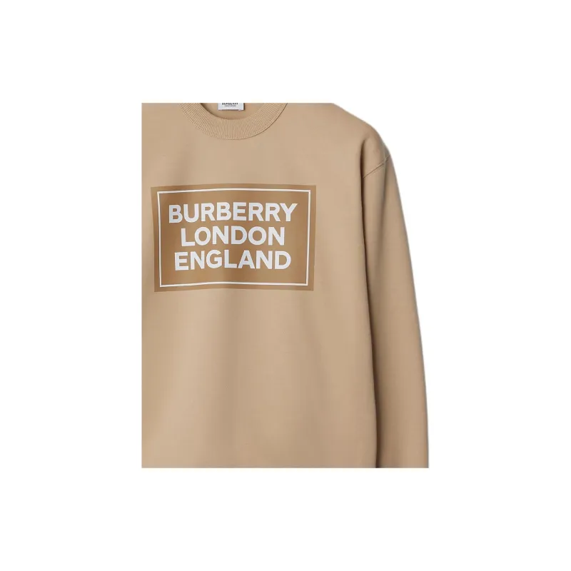Burberry Santo Logo Print Crew Sweater Soft Fawn-3
