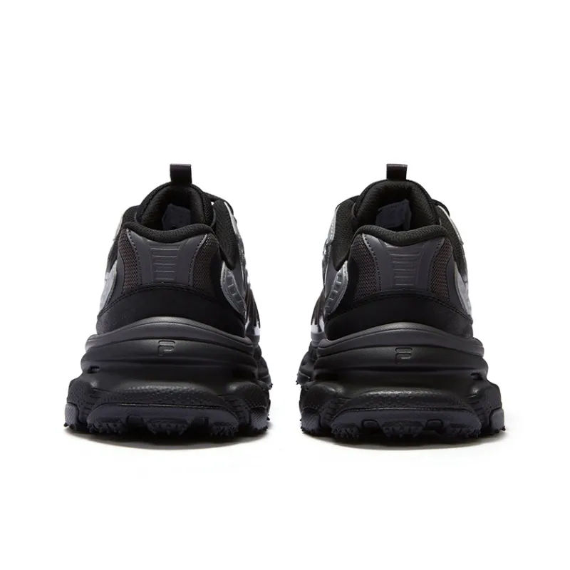 FILA FUSION BRACKET Slip Resistant Low Top Casual Shoes Men's Black-3