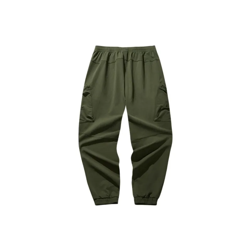 Anta Outdoor Collection Athletic Trousers Men's Nouveau Army Green-1