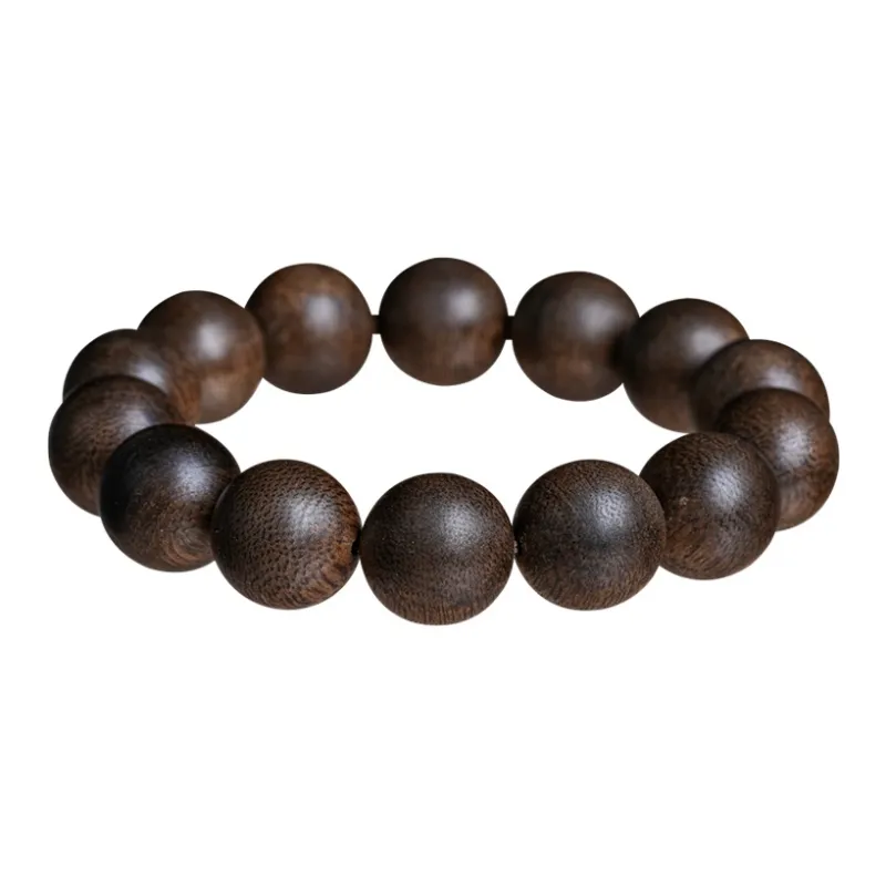 GUMUJIANG Fragrance Agarwood New Chinese Style Single Wrap Beaded Bracelet Unisex-15