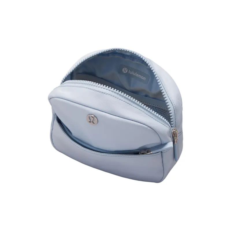 Lululemon Recycled Polyester Spandex Makeup Bag Storage Bag Women's Blue Powder Pink-1
