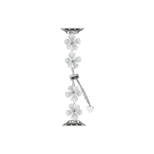 PULAISI Apple Compatibility Watch Band Stone Floral Material