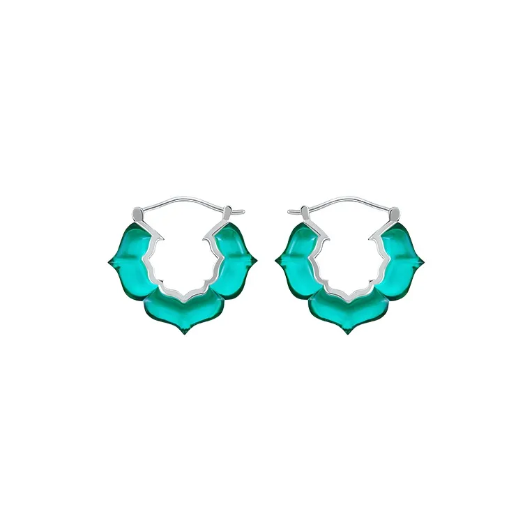 Bi disc 192 Silver Earrings Unisex-7