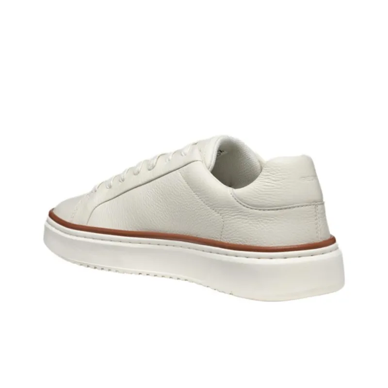GEOX Zackerty Wear-Resistant Low-Top Skateboard Shoes Men's White-4