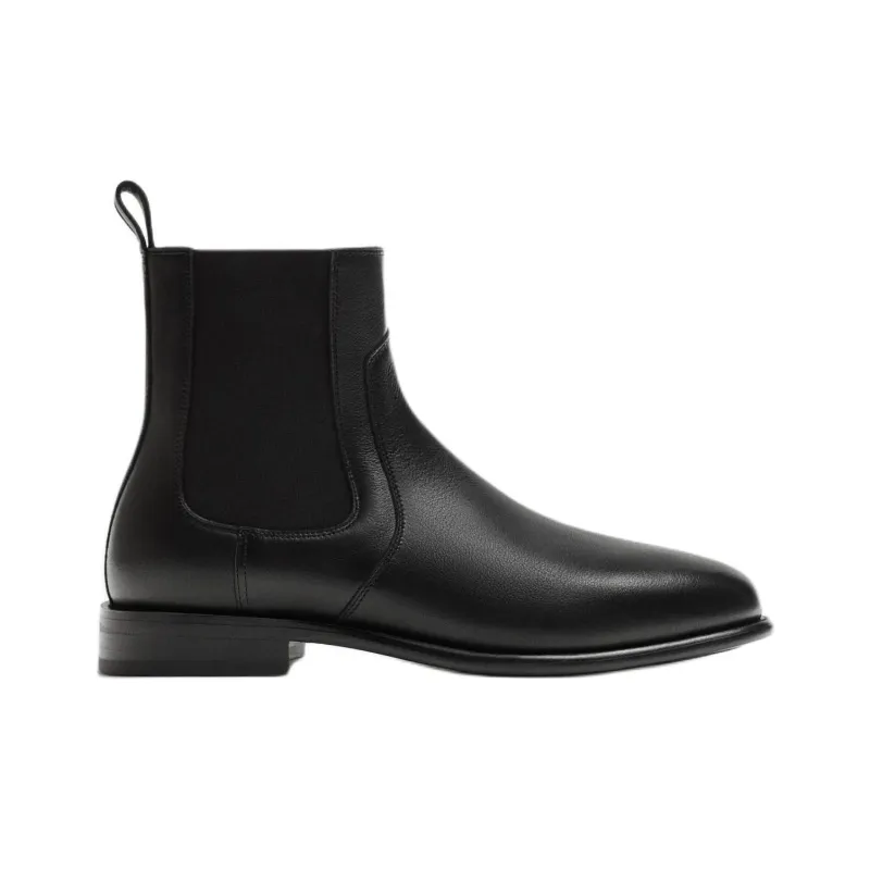 ZARA Short Chelsea Boots Men's Black-2
