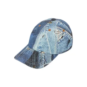 MOSCHINO Cotton Baseball Caps Women's Denim Blue