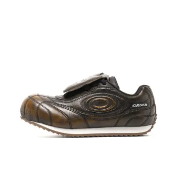OLD ORDER Slip Resistant Height Increasing Low Top Casual Shoes Unisex Brown