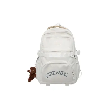 GOBLIN SHARKS 1759 Nylon Backpack Unisex White Black Brown/Red Blue/Pink