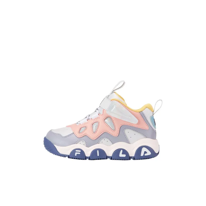 FILA KIDS Waterproof Low-Top Children's Basketball Shoes Spotted Gray/Rain Mist Gray Kids'-0