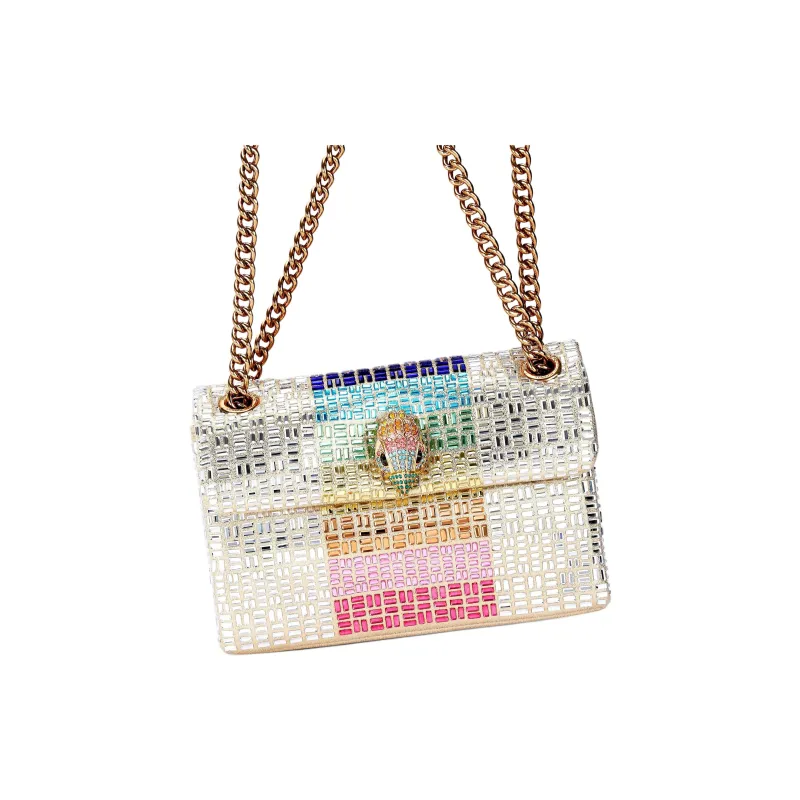 Kurt Geiger London Kensington Glass Shoulder Bag Mini Women's White & Multicolor-3