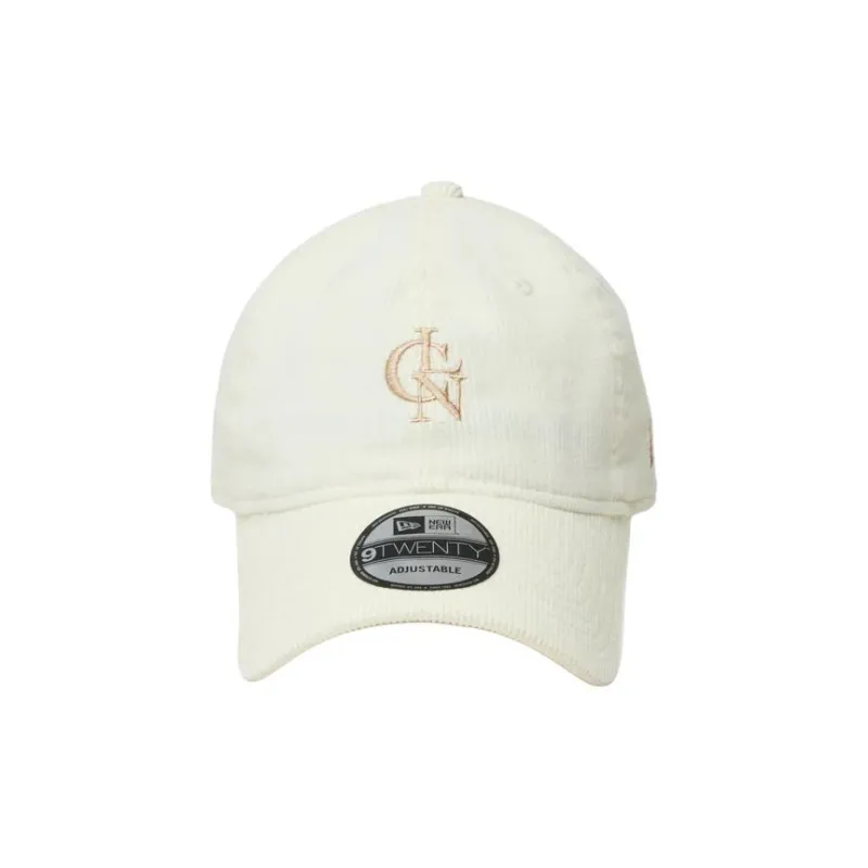New Era Cotton Fabric, Corduroy Baseball Caps Unisex Beige-1