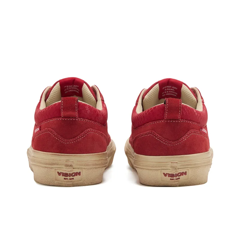 Vision Street Wear Chopper Low Top Skateboard Shoes Unisex New Year Red-4