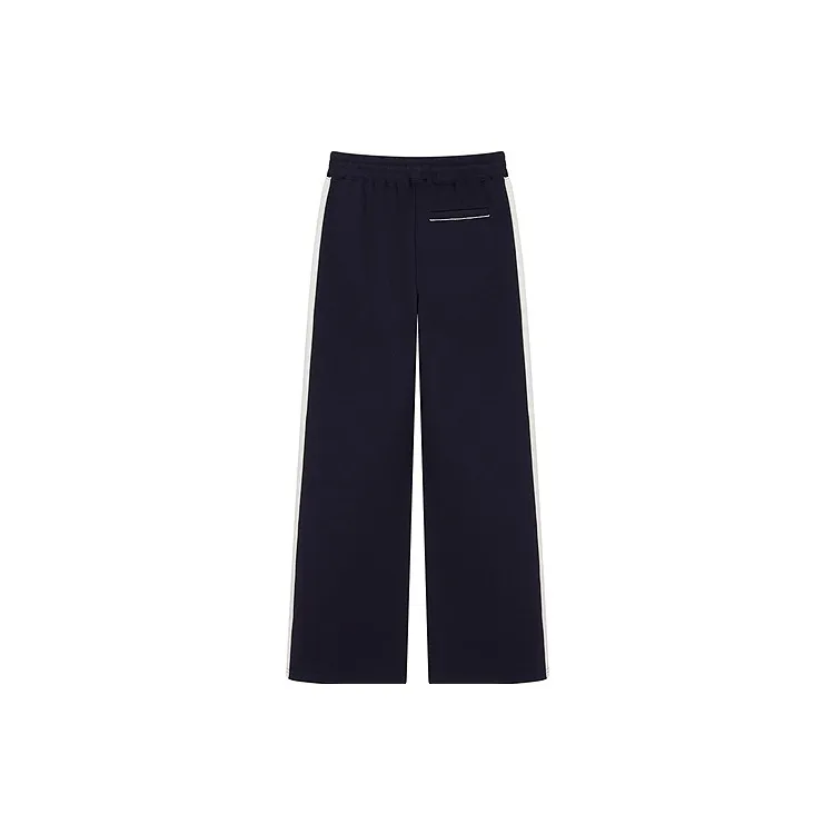 Teenie Weenie Knitted Sweatpants Women's Navy Blue-1