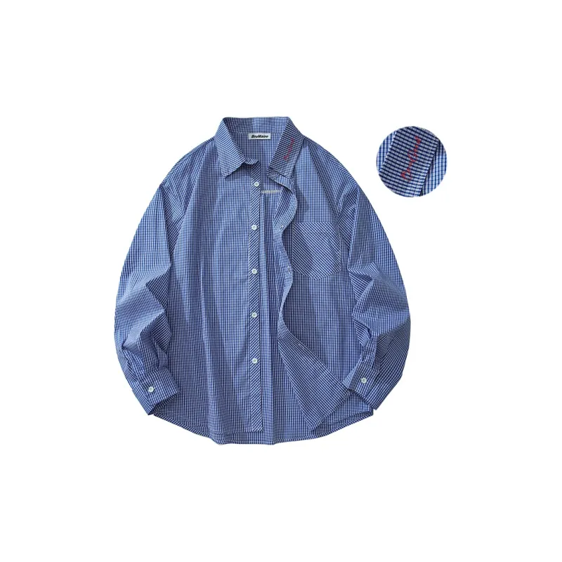BRUMAIRE Shirt Unisex Sapphire Blue-1