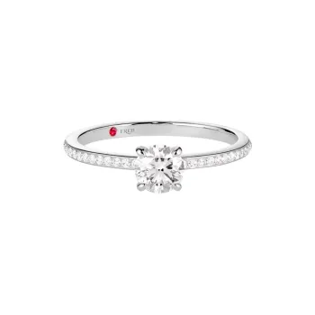 FRED 23K Platinum Rings Women's Silver