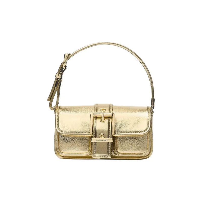 MICHAEL KORS Colby Leather Handbag Shoulder Bag Mini Women's Light Gold-0