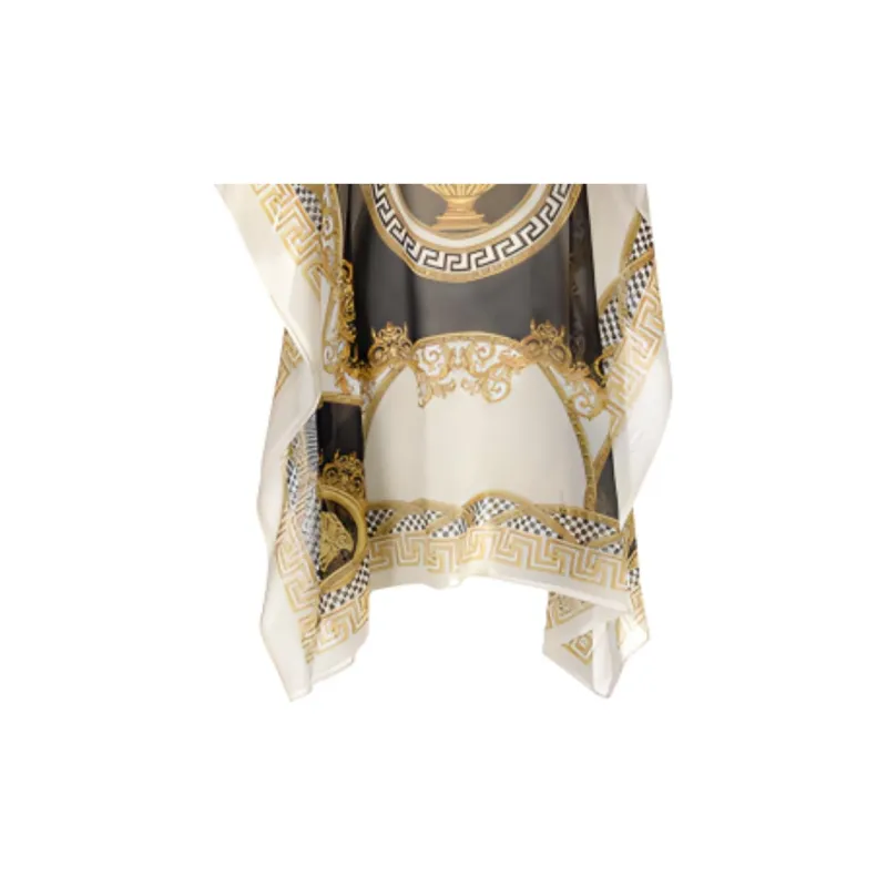 FANSIZHE VERSACE SS22 Short Sleeved Dress Women's Yellow-4