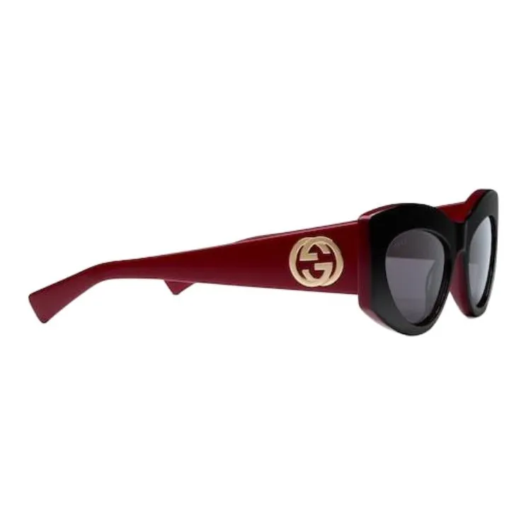 GUCCI Acetate Cat Eye Sunglasses Women's Red-2