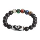 Multicolor Colored Glaze Panda 3-Eye Dzi Bead