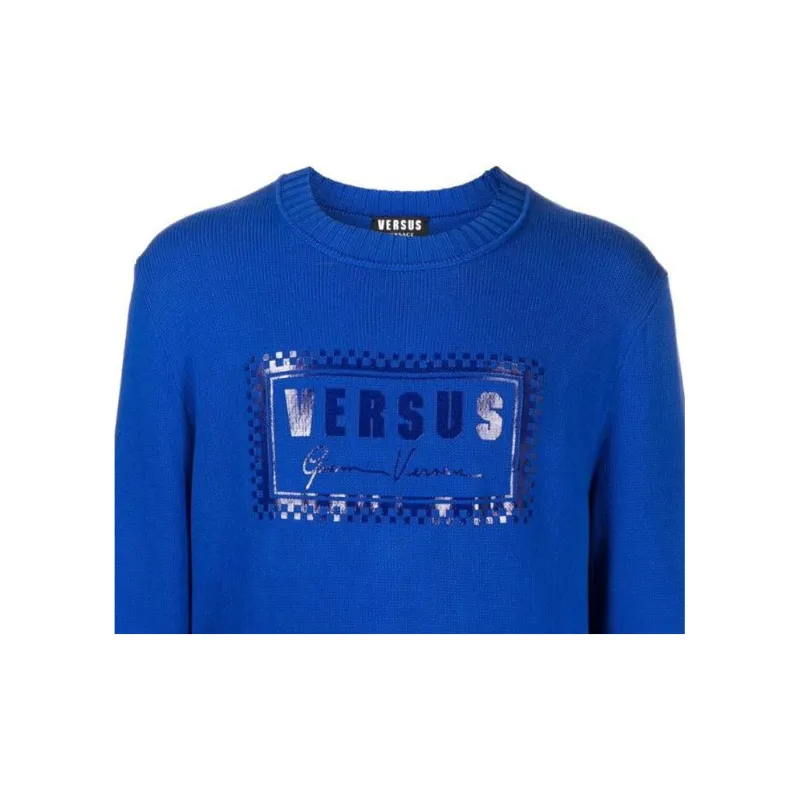VERSACE Sweater Men's Diamond Blue-4