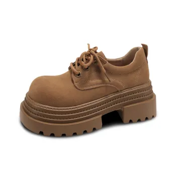 N6N8 Casual Single Shoes Chunky Heel Women's