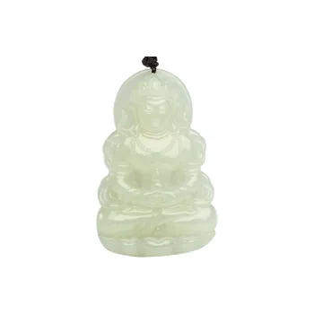 Oriental Jade Necklaces Pale Greenish White Jade Women's
