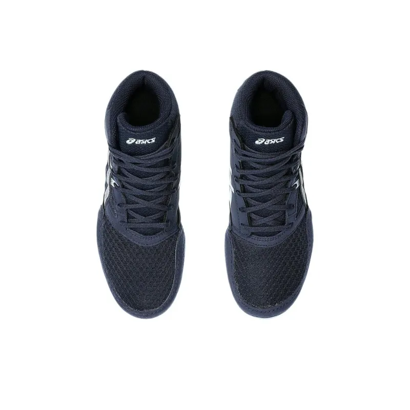 Asics Snapdown 4 Slip Resistant Mid Top Kids' Skateboarding Shoes Black Gray Kids'-5