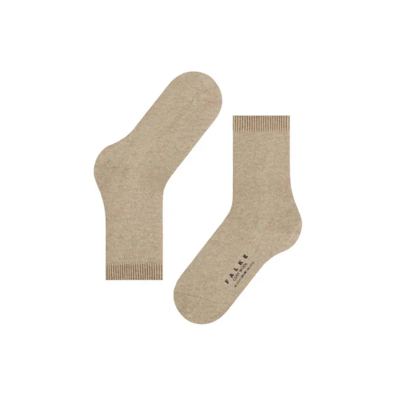 FALKE Mid-Calf Socks Women's 1 Pack Beige-2
