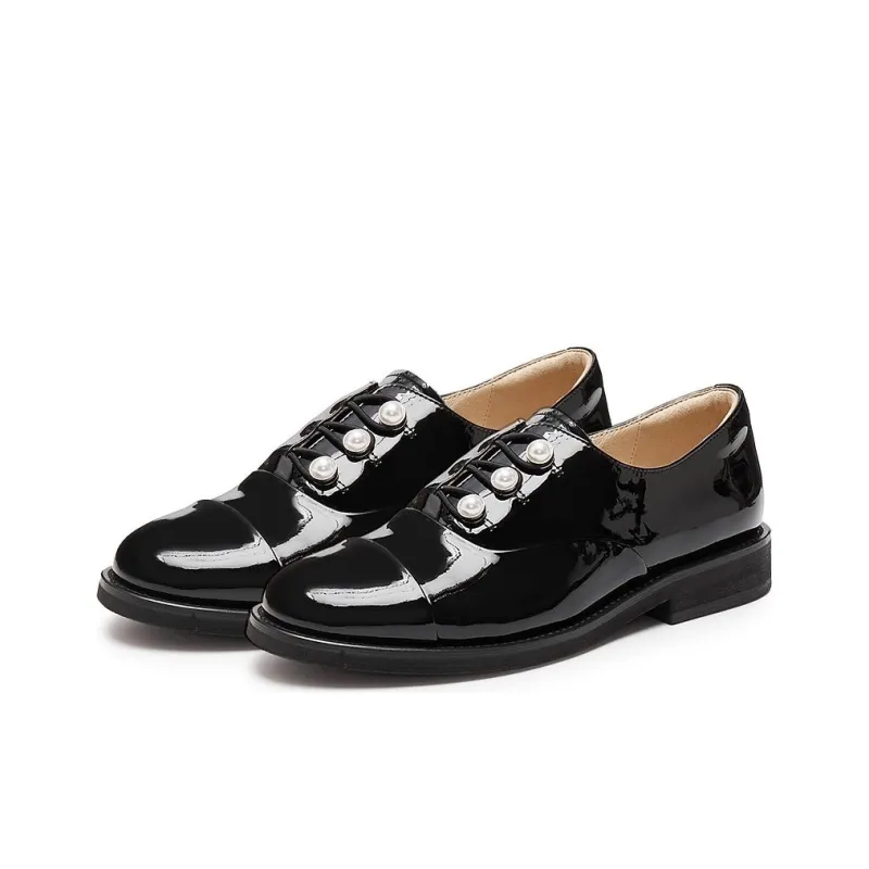 Staccato British Trio Casual Single Shoes Women's Noble Black-2