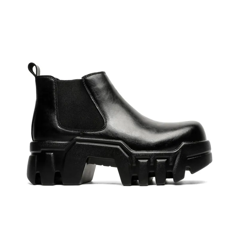 Cachiotti KAQIAODI Short Chelsea Boots Men's Black-4