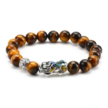 Tanner Tiger's Eye Stone Bracelets Unisex