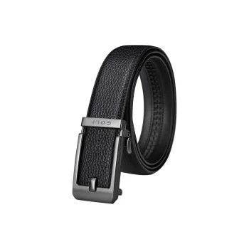 GOLF Cow Leather Top Grain Cow Leather Leather Belts Men's Black Antler Brown Width  3.5cm