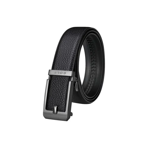 GOLF Cow Leather Top Grain Cow Leather Leather Belts Men's Black Antler Brown Width  3.5cm