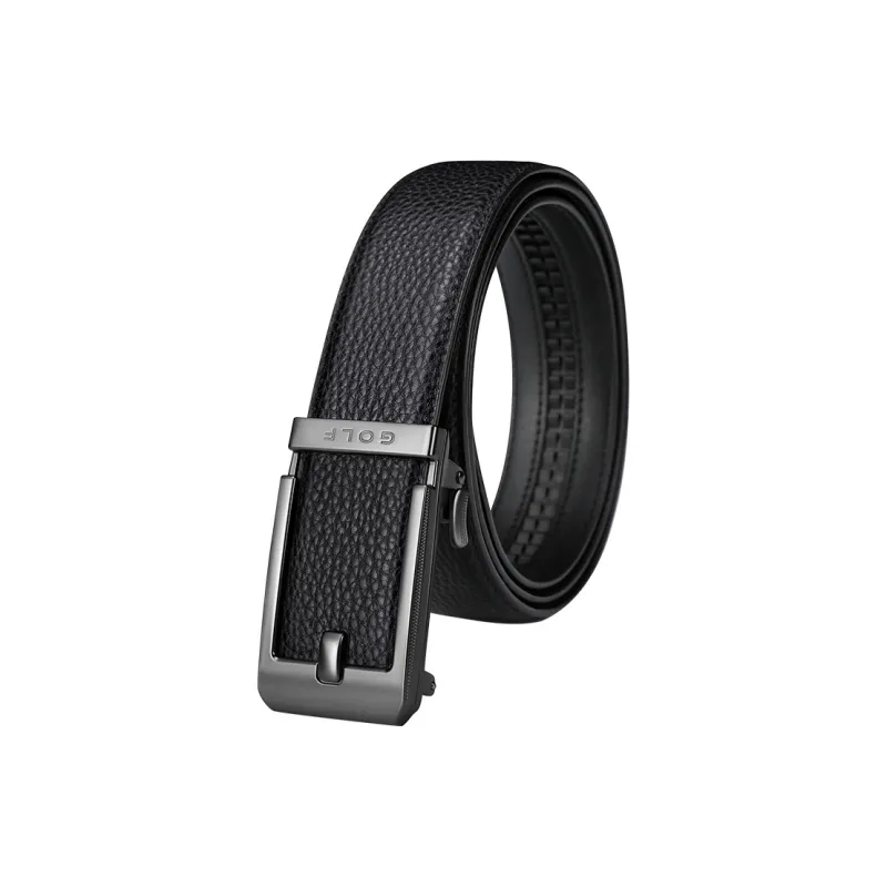 GOLF Cow Leather Top Grain Cow Leather Leather Belts Men's Black Antler Brown Width  3.5cm-0