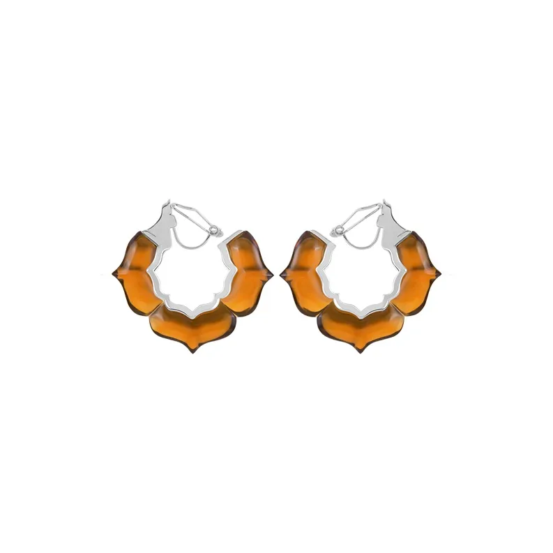 Bi disc 192 Silver Earrings Unisex-22