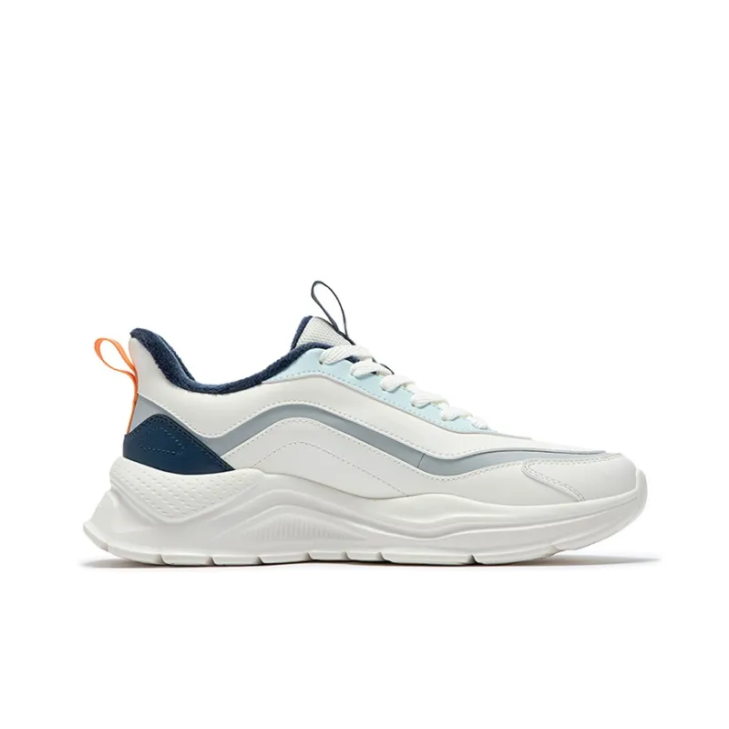 361° Cushioning, Wear Resistant Low Top Running Shoes Men's White Blue-1