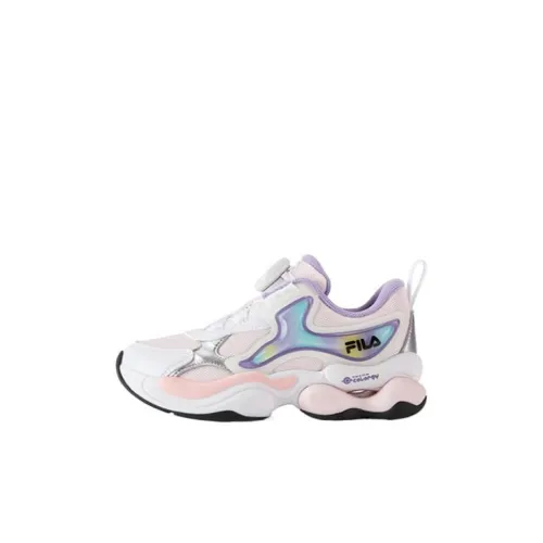 FILA KIDS BOA Wear-Resistant Low-Top Kids' Running Shoes Rose Water Pink/FILA White Kids'