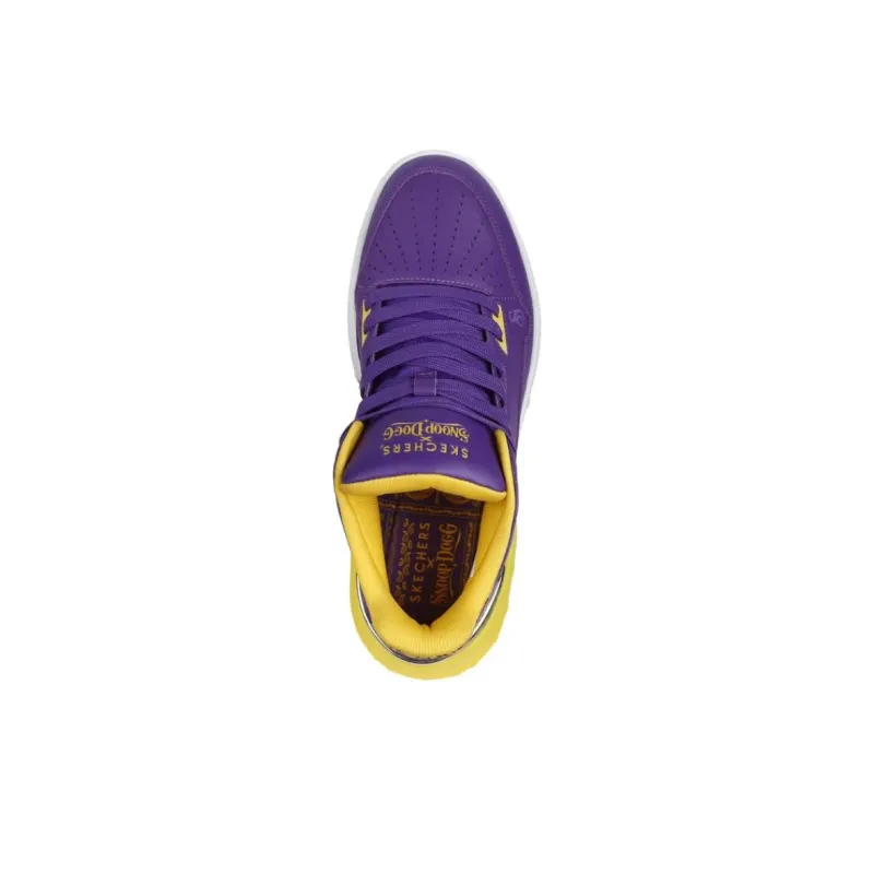 Snoop Dogg x Skechers Anti-Slip Wear-Resistant Low-Top Casual Running Shoes Men's Purple-3