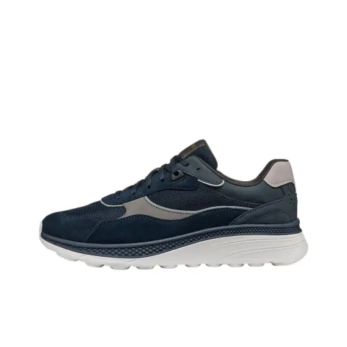 GEOX Spherica Actif X1 Abrasion Resistant Low Top Casual Shoes Men's Marine Blue