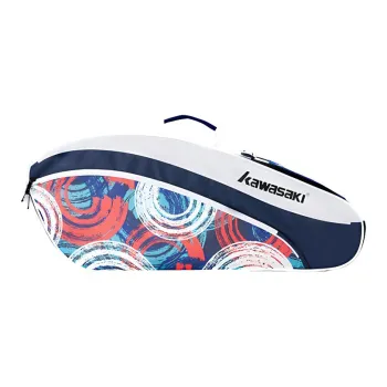 Kawasaki Badminton Racket Bags 3 Pcs Casual Style Shoulder Bag Dark Blue Unisex