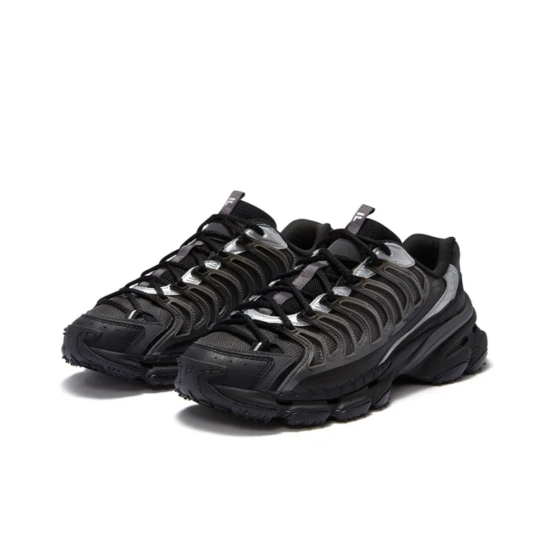 FILA FUSION BRACKET Slip Resistant Low Top Casual Shoes Men's Black-2