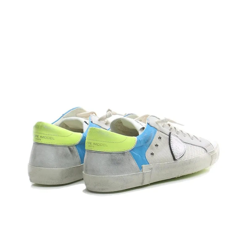 PHILIPPE MODEL Wear Resistant Low Top Skateboard Shoes Men's White-4