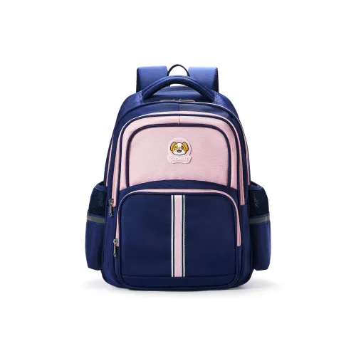 COOWOZ Fabric Backpack Regular Kids' Navy Blue Pink/Navy Blue Green
