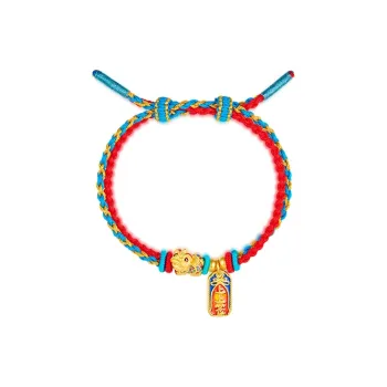 MCLON Blessing Fortune Continuously, Good Luck Solid Gold Fixed Price Gold Bracelet Women's