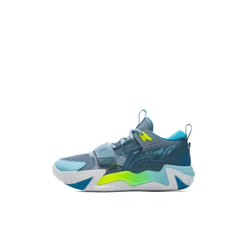 LINING YOUNG Basketball Low Top Children's Basketball Shoes Ash Gray Blue/Dark Cyan Blue/Breeze Blue Kids'
